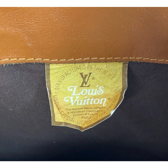 LOUIS VUITTON Vintage SPECIAL EDITION Brown Monogram Oversized Handbag Tote Bag - Picture 10 of 14